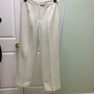 Kasper lined pants in Ivory .
